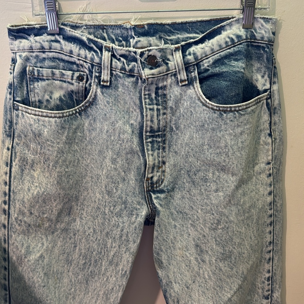 Stonewashed Vintage Levi’s - raw hem